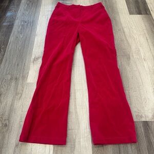 Walter Baker Pink Velvet Pants Womens 8 Straight Leg Holiday Formal Dressy